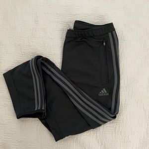 ADIDAS Charcoal/Gray Jogger Zip Leg